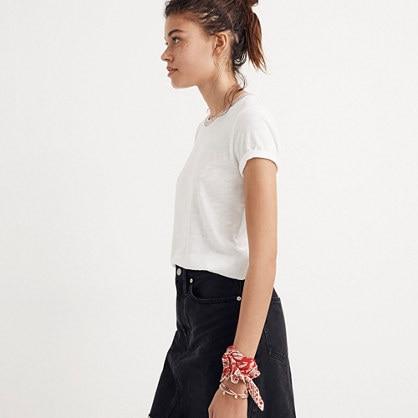 Madewell Denim Frisco Mini Skirt In Lunar Wash
