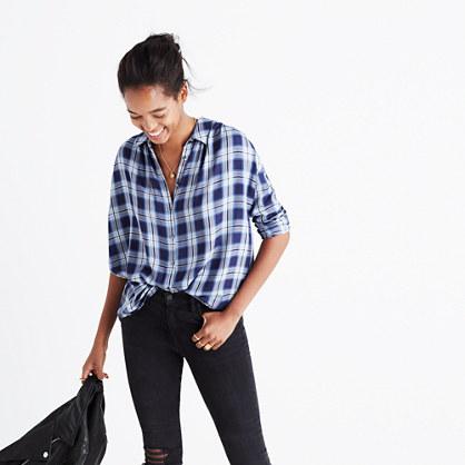 Madewell Central Long-sleeve Shirt In Lansford Plaid