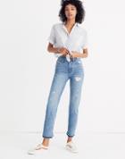 Madewell Classic Straight Jeans: Destructed Edition