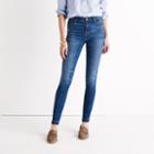 Madewell Tall 9 High-rise Skinny Jeans In Hammond Wash: Drop-hem Edition
