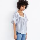 Madewell Butterfly Top In Stripe Play