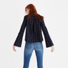 Madewell Bell-sleeve Shirt In Windowpane