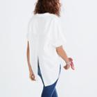 Madewell Courier Button-back Shirt In Pure White