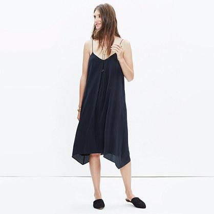 Madewell Silk Trapeze Cami Dress