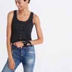 Madewell Ribbed Button-front Tank Top