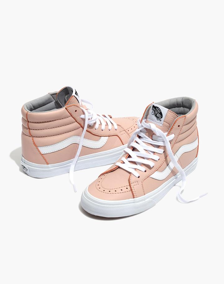 Madewell Vans Unisex Sk8-hi Reissue High-top Sneakers In Oxford Pink Leather