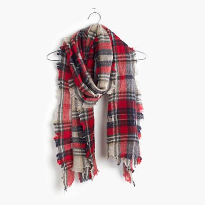 Madewell Openweave Scarf In Scottsdale Plaid
