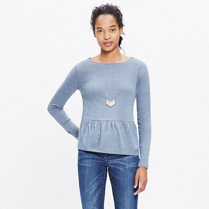 Madewell Modern Linen Flare-hem Tee