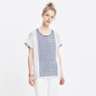 Madewell Indigo-stitch Pom-pom Top
