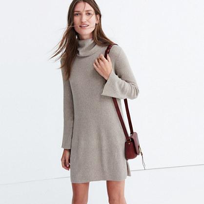 Madewell Bell-sleeve Turtleneck Sweater-dress