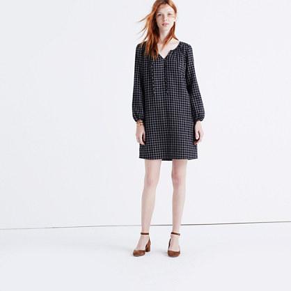 Madewell Signal Tunic Dress In Hayden Plaid