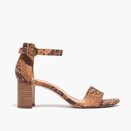 Madewell The Lainy Sandal In Python Print