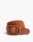 Madewell Leather Covered Buckle Belt
