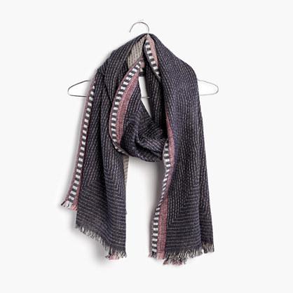 Madewell Quiltweave Stitched Scarf