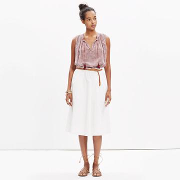 Madewell Sidewalk Midi Skirt