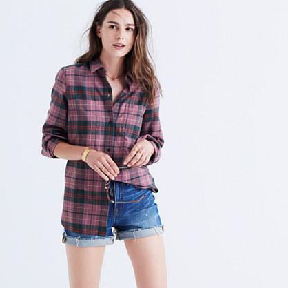 Madewell Flannel Classic Ex-boyfriend Shirt In Nona Plaid