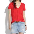 Madewell Slub V-neck Pocket Tee
