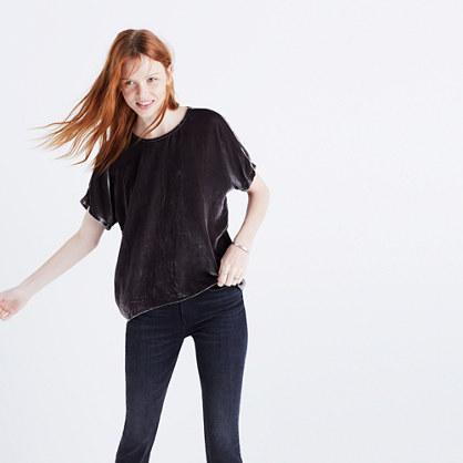 Madewell Velvet Bow-back Top