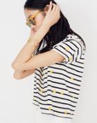 Madewell Embroidered Sun Setlist Boxy Top In Stripe