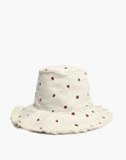 Madewell Canvas Bucket Hat In Fresh Strawberries