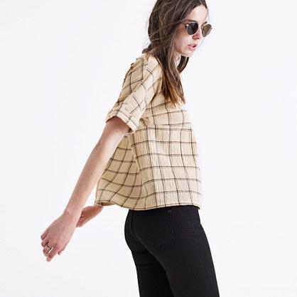 Madewell Plaid Catchline Tee
