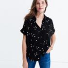 Madewell Central Drapey Shirt In Dot Toss