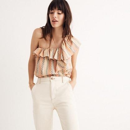 Madewell Cecilie Copenhagen Single-shoulder Ruffle Top
