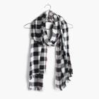 Madewell Embroidered Springcheck Scarf