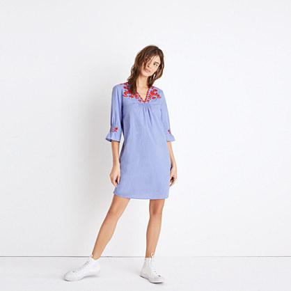 Madewell Embroidered Breeze Dress