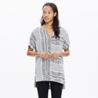 Madewell Tunic Tee In Wavedot