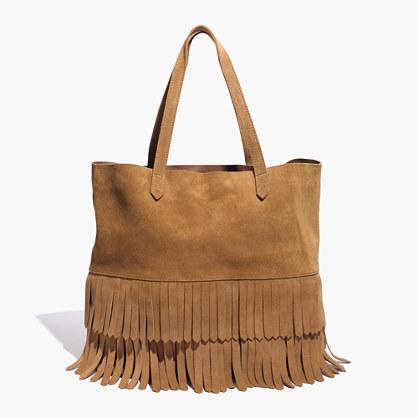 Madewell The Transport Tote: Suede Fringe Edition