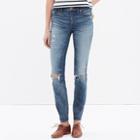 Madewell 9 High-rise Skinny Jeans: Torn-knee Edition