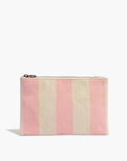 Madewell The Canvas Pouch Clutch In Stripe