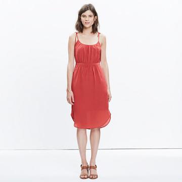 Madewell Silk Skyway Cami Dress