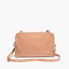 Madewell The Twin-pouch Crossbody Bag In Dried Rose