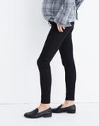 Madewell Maternity Skinny Jeans In Black Frost