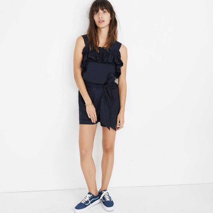 Madewell Karen Walker Rosalie Ruffled Romper