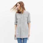 Madewell Chimala&reg; Long Pullover Shirt In Indigo Stripe
