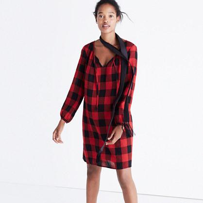 Madewell Signal Tunic Dress In Buffalo Check