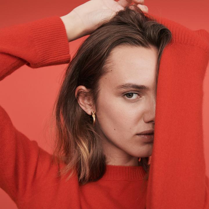 Maje Jewel Neck Cashmere Sweater