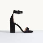 Maje Suede Heeled Sandals
