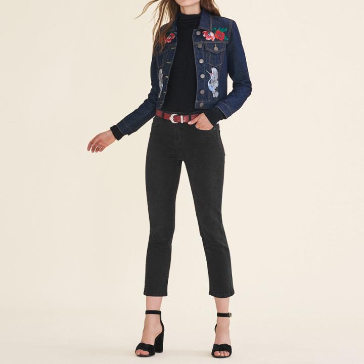 Maje Straight-cut Cropped Jeans