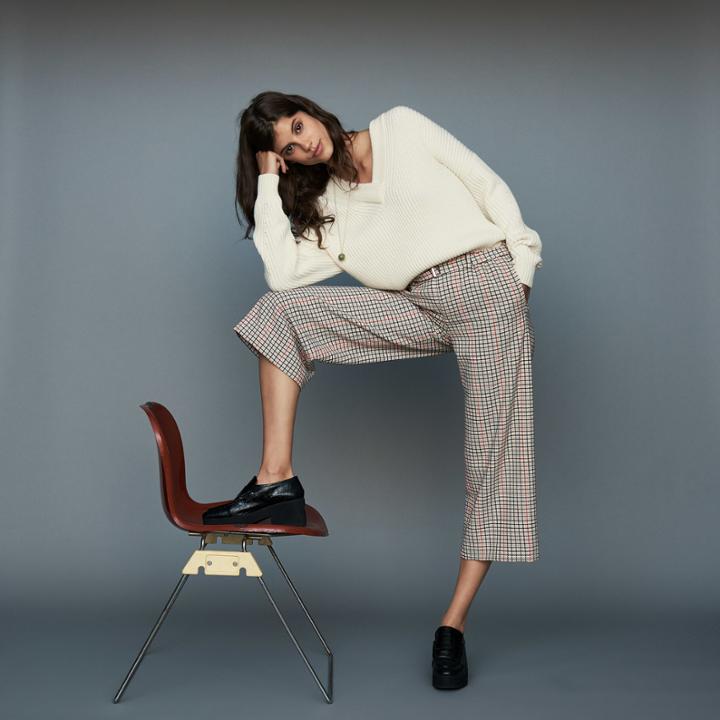Maje Plaid Pants