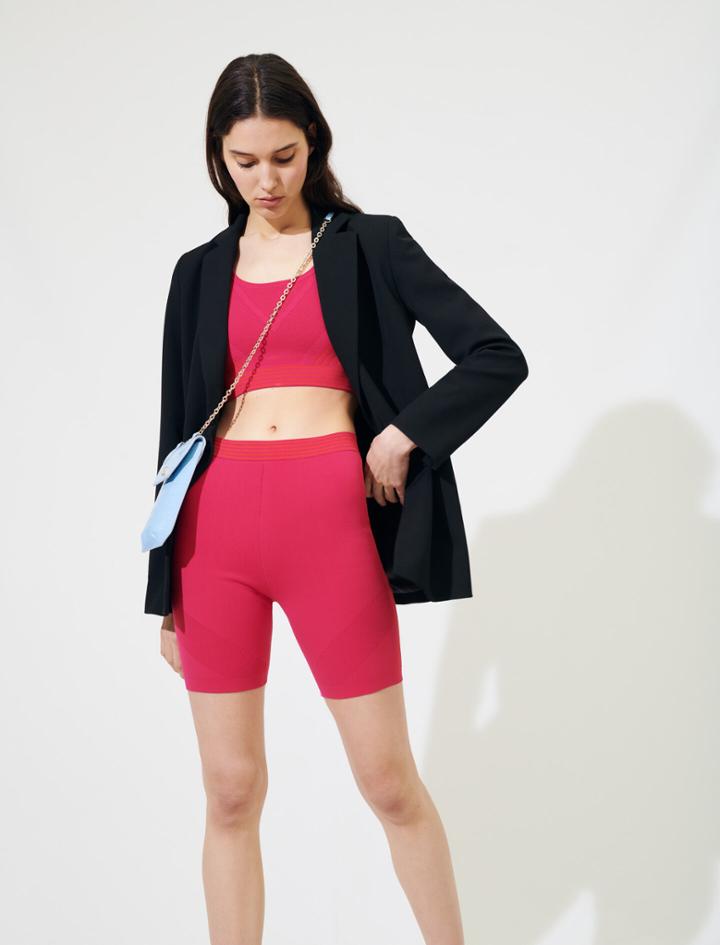 Maje Knit Cycling-style Shorts