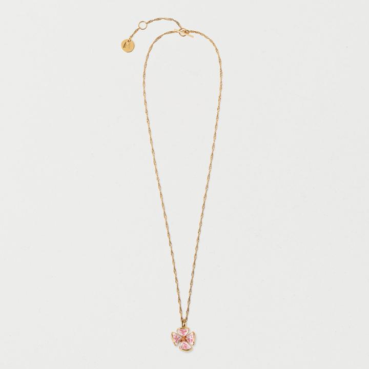 Maje Pink Flower Necklace
