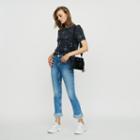 Maje Straight Jean With Fringe