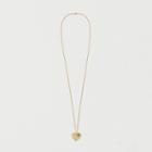 Maje Necklace With Heart Medallion
