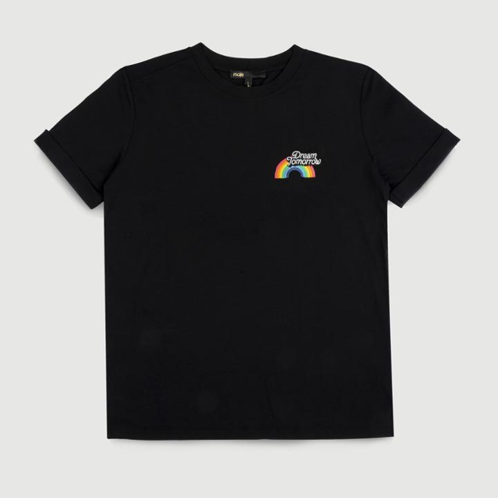 Maje Cotton Graphic T-shirt