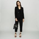 Maje Suit Jacket With Pressed Detailing