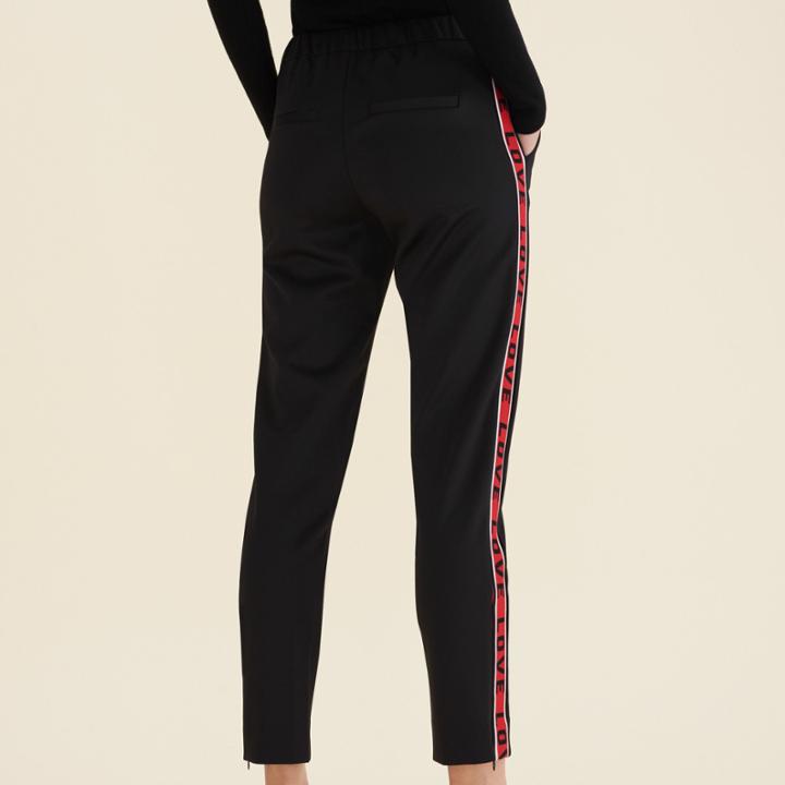Maje Satin Trousers With Bands
